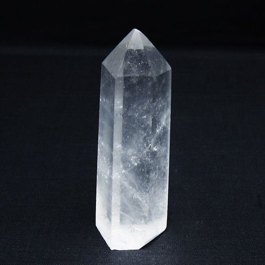 水晶 六角柱 ポイント 置物 一点物 142-9933