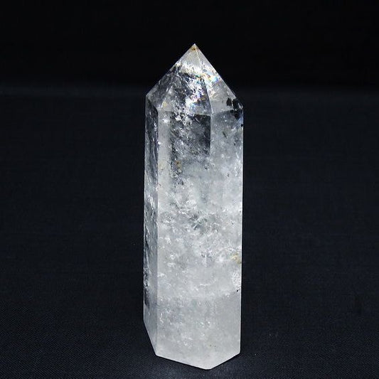 水晶 六角柱 ポイント 置物 一点物 142-9934