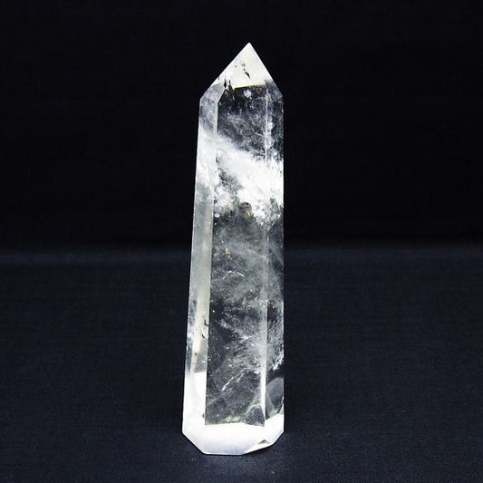 水晶 六角柱 ポイント 置物 一点物 142-9943