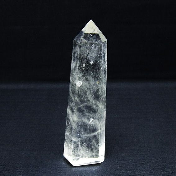 水晶 六角柱 ポイント 置物 一点物 142-9944