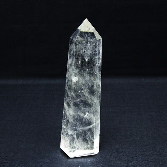 水晶 六角柱 ポイント 置物 一点物 142-9944