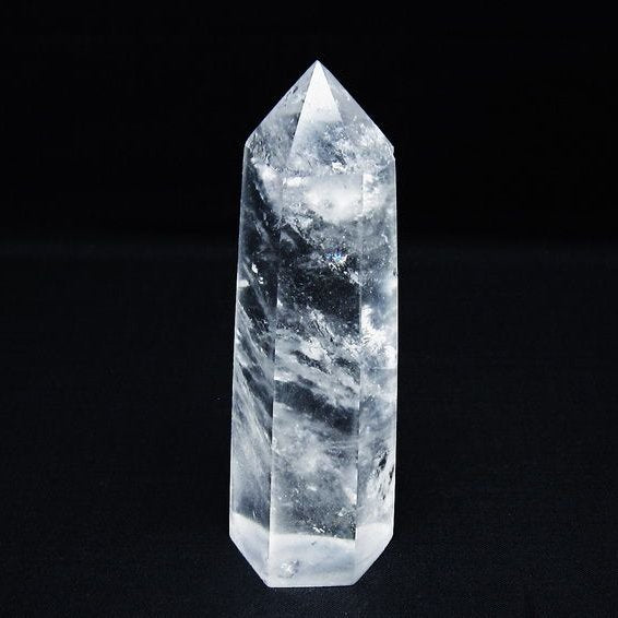 水晶 六角柱 ポイント 置物 一点物 142-9946