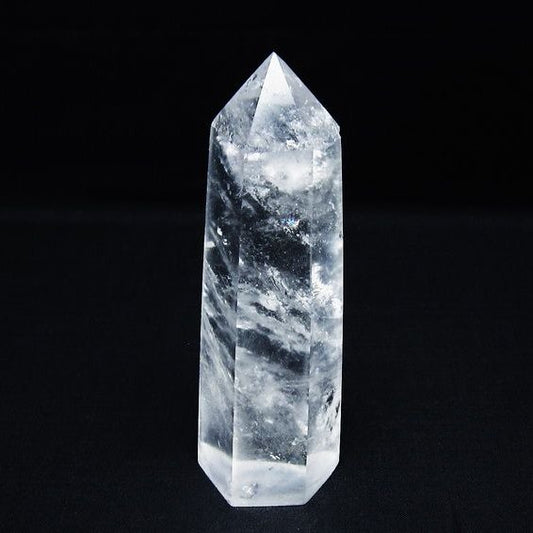 水晶 六角柱 ポイント 置物 一点物 142-9946