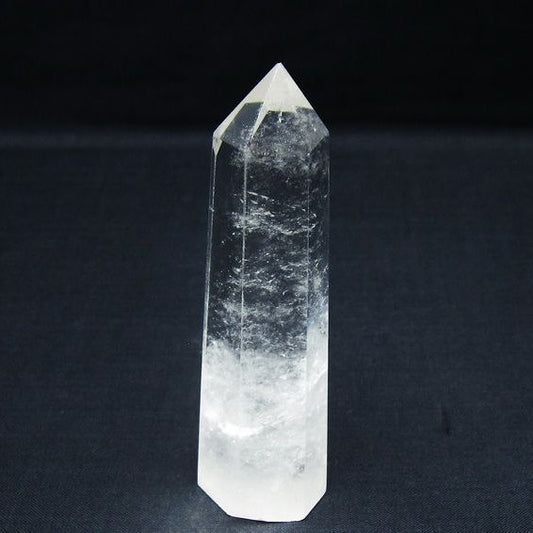 水晶 六角柱 ポイント 置物 一点物 142-9947