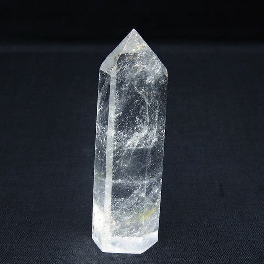 水晶 六角柱 ポイント 置物 一点物 142-9949
