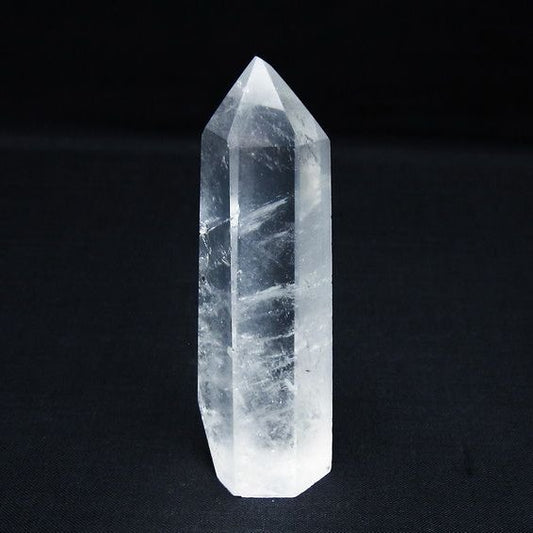 水晶 六角柱 ポイント 置物 一点物 142-9951
