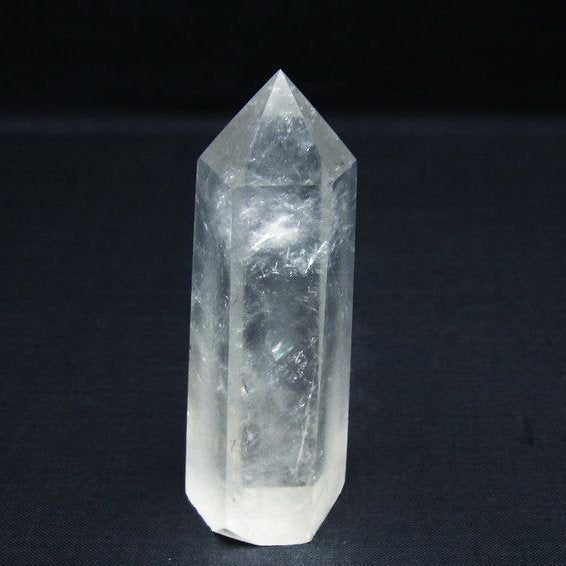水晶 六角柱 ポイント 置物 一点物 142-9955