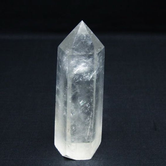 水晶 六角柱 ポイント 置物 一点物 142-9955