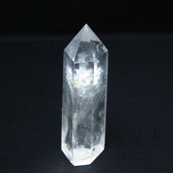 水晶 六角柱 ポイント 置物 一点物 142-9956