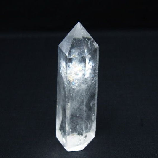 水晶 六角柱 ポイント 置物 一点物 142-9956