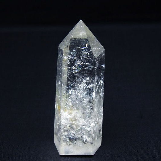 水晶 六角柱 ポイント 置物 一点物 142-9960
