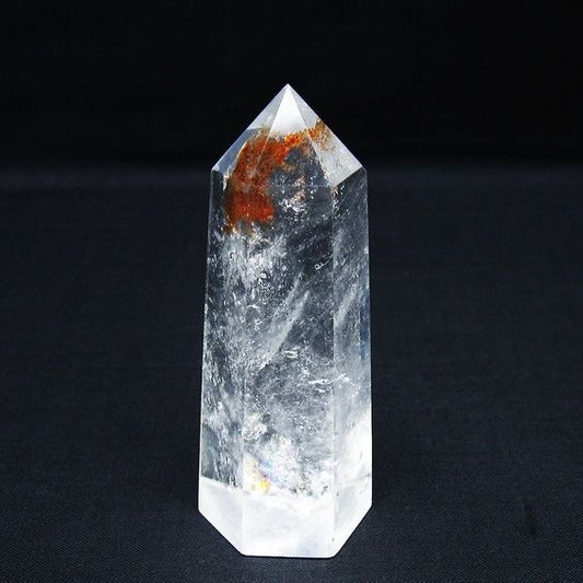 水晶 六角柱 ポイント 置物 一点物 142-9961