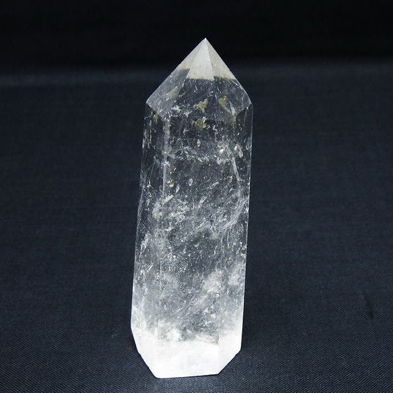 水晶 六角柱 ポイント 置物 一点物 142-9965