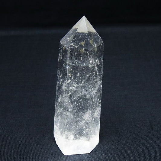 水晶 六角柱 ポイント 置物 一点物 142-9965
