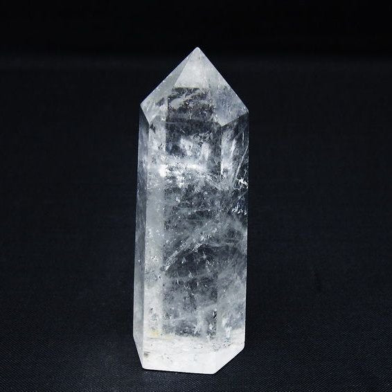 水晶 六角柱 ポイント 置物 一点物 142-9970