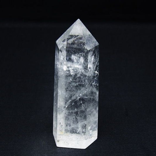 水晶 六角柱 ポイント 置物 一点物 142-9970