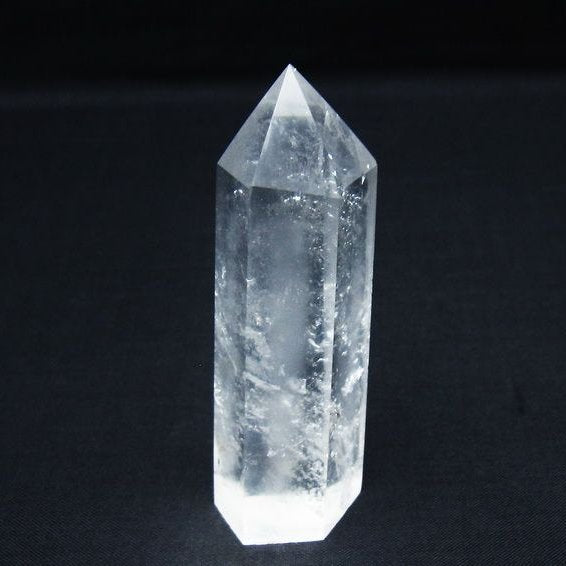 水晶 六角柱 ポイント 置物 一点物 142-9971