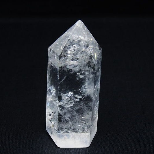 水晶 六角柱 ポイント 置物 一点物 142-9977