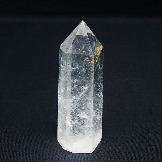 水晶 六角柱 ポイント 置物 一点物 142-9979