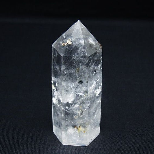 水晶 六角柱 ポイント 置物 一点物 142-9982