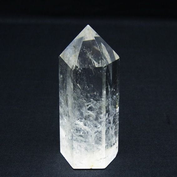 水晶 六角柱 ポイント 置物 一点物 142-9987