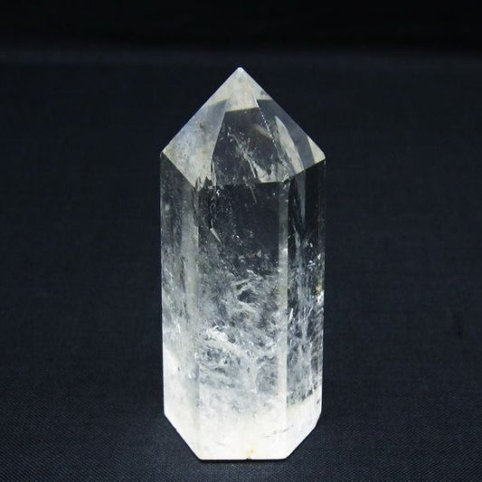 水晶 六角柱 ポイント 置物 一点物 142-9987