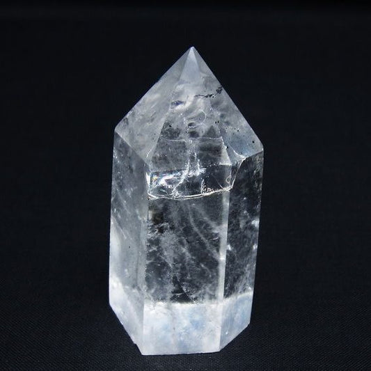 水晶 六角柱 ポイント 置物 一点物 142-9989