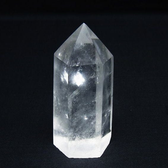 水晶 六角柱 ポイント 置物 一点物 142-9993