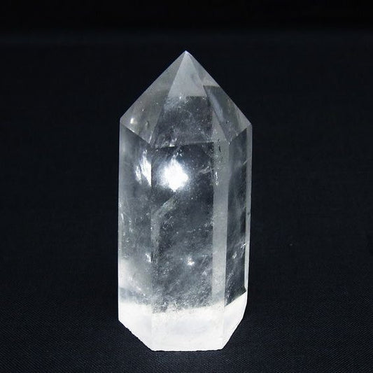 水晶 六角柱 ポイント 置物 一点物 142-9993