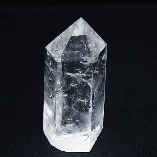 水晶 六角柱 ポイント 置物 一点物 142-9995