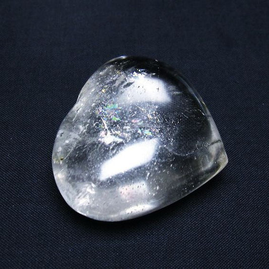 水晶 ハート 置物 一点物 145-1309