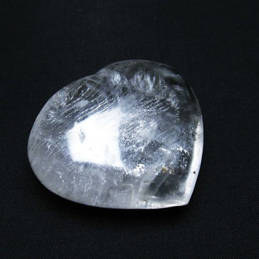 水晶 ハート 置物 一点物 145-1310