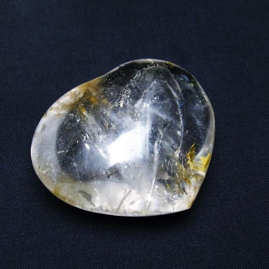 水晶 ハート 置物 虹入り 一点物 145-1316