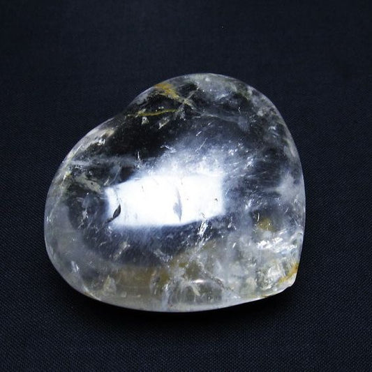 水晶 ハート 置物 一点物 145-1321