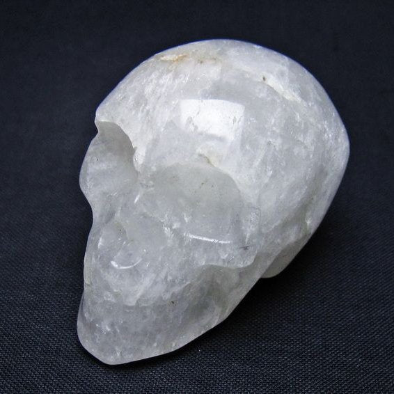 水晶 ドクロ スカル 置物 一点物 145-1737