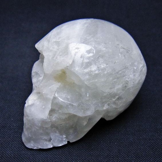 水晶 ドクロ スカル 置物 一点物 145-1739