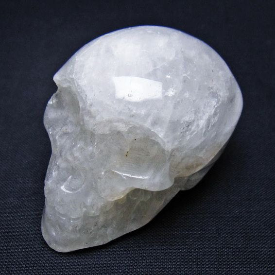 水晶 ドクロ スカル 置物 一点物 145-1740
