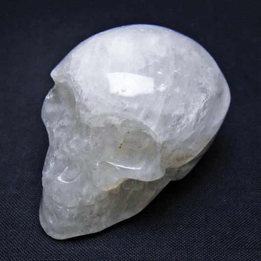 水晶 ドクロ スカル 置物 一点物 145-1740