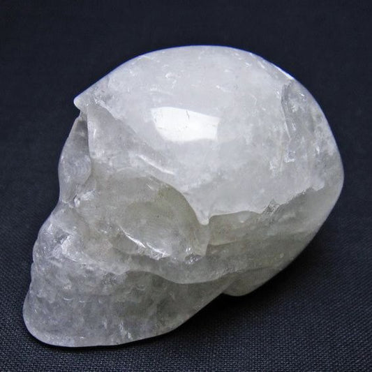 水晶 ドクロ スカル 置物 一点物 145-1745
