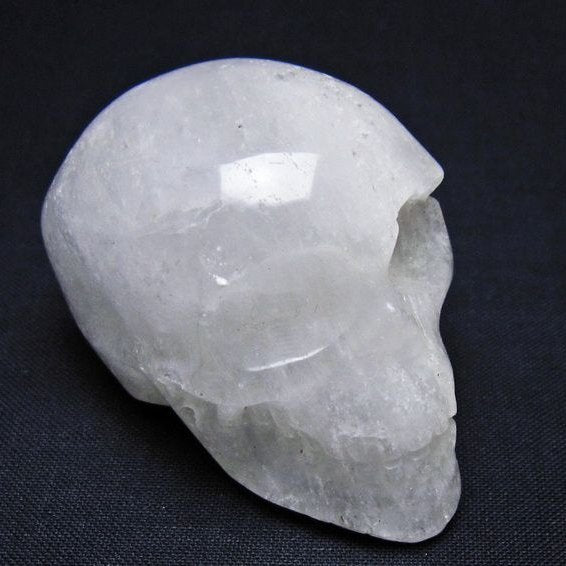 水晶 ドクロ スカル 置物 一点物 145-1748