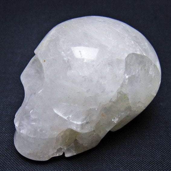水晶 ドクロ スカル 置物 一点物 145-1750