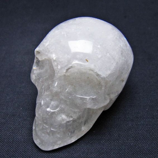 水晶 ドクロ スカル 置物 一点物 145-1756