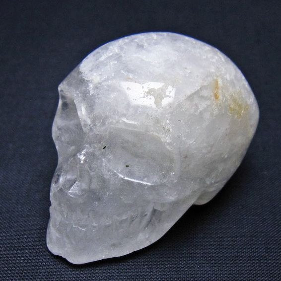 水晶 ドクロ スカル 置物 一点物 145-1758