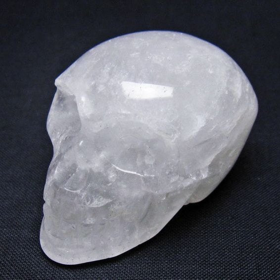 水晶 ドクロ スカル 置物 一点物 145-1759