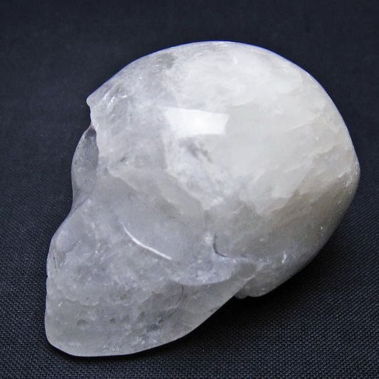 水晶 ドクロ スカル 置物 一点物 145-1760