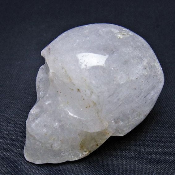 水晶 ドクロ スカル 置物 一点物 145-1763