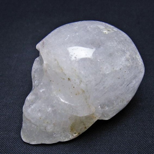 水晶 ドクロ スカル 置物 一点物 145-1763
