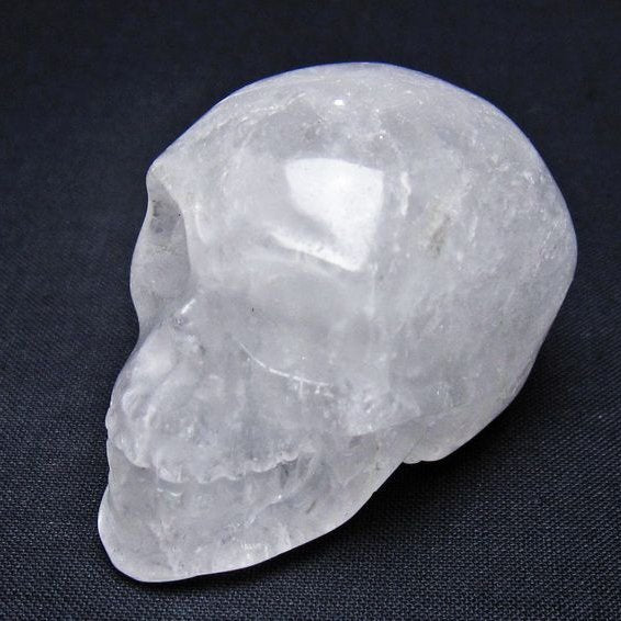 水晶 ドクロ スカル 置物 一点物 145-1764