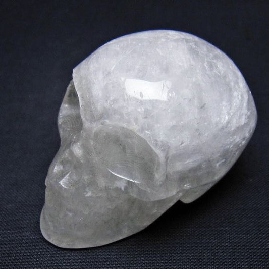 水晶 ドクロ スカル 置物 一点物 145-1765