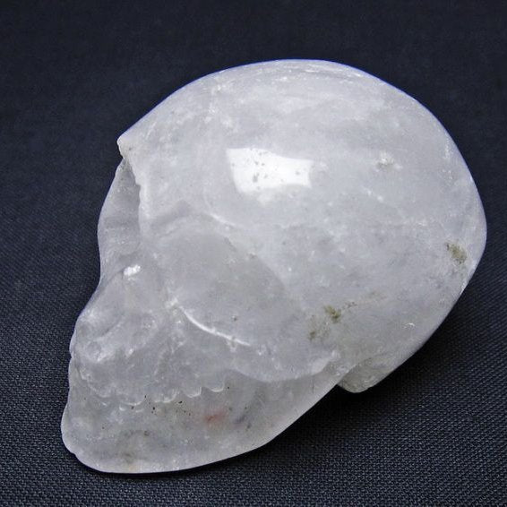 水晶 ドクロ スカル 置物 一点物 145-1768